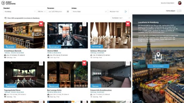 Eventlocations.com online: Kostenlose Plattform setzt auf Transparenz und Reichweite