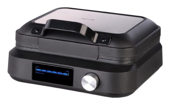 Rosenstein & Söhne Doppelwaffeleisen für belgische Waffeln, 6 Zeit-Programme, 1.500 Watt