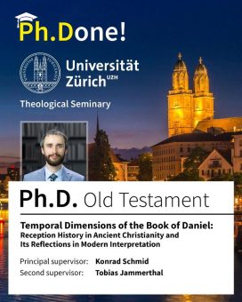Ukrainischer Theologe verteidigt Dissertation zur Daniel-Auslegung in Zürich