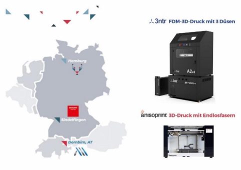 myprintoo GmbH und BRIGHT Testing GmbH eröffnen die Demo- und Servicecenter für 3ntr und Anisoprint in Sindelfingen und Dornbirn