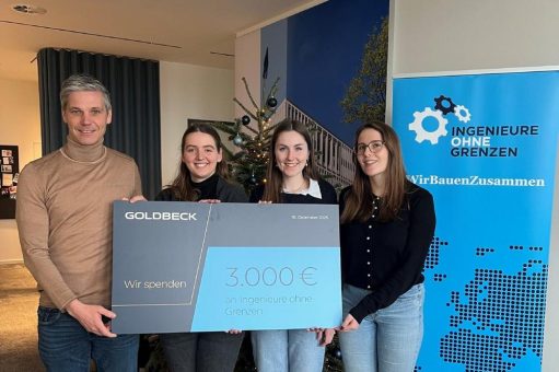 Goldbeck fördert barrierefreie Schulprojekte mit Weihnachtsspende an Ingenieure ohne Grenzen Münster