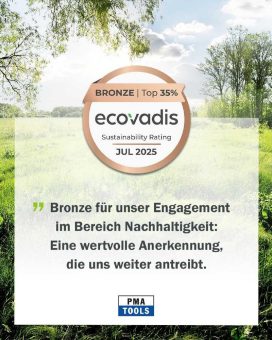 PMA/TOOLS GmbH erhält EcoVadis Bronze-Auszeichnung für nachhaltiges Engagement