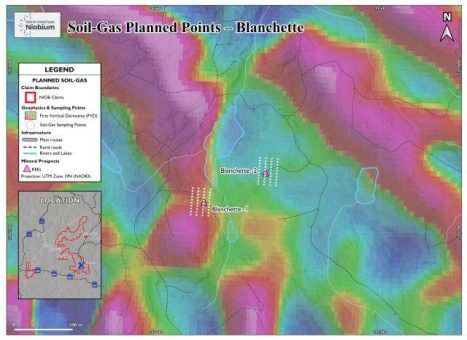 North American Niobium and Critical Minerals Corp. treibt Exploration auf den Projekten Blanchette und Bardy mit einer Bodengas-Untersuchung auf Radon voran