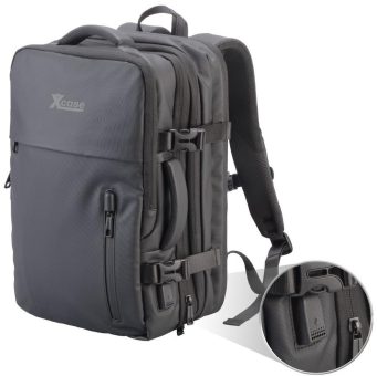 Xcase Handgepäck-Reiserucksack mit Laptopfach und USB-Anschluss