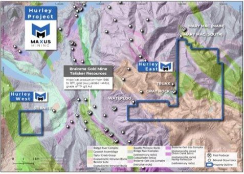 Maxus Mining berichtet über herausragende Antimongehalte im Projekt Hurley in British Columbia, Kanada