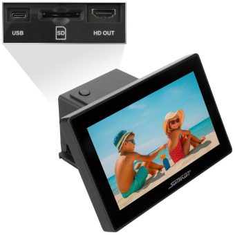 Somikon Stand-Alone-Dia- & Negativscanner SD-1805, 7″-Touchdisplay, native 48 MP, HDMI