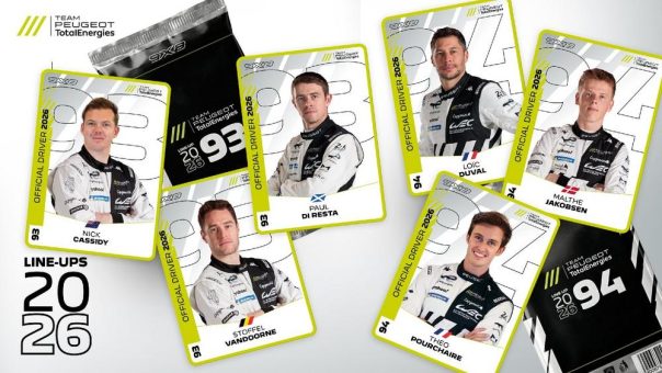 Das Team PEUGEOT TotalEnergies gibt die Fahrerbesetzung für die FIA-WEC-Saison 2026 bekannt