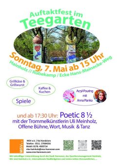 Acrylic Pouring Workshop mit Künstlerin Anna Pianka von Designsie beim Auftaktfest im Teegarten am 07.05.2023