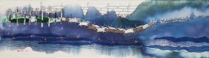 Neue Ausstellung in der Kunsthalle Mainz:  Britta Marakatt-Labba – Stitched Tracks