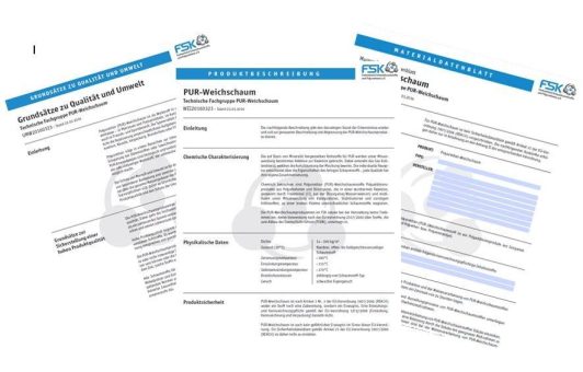 FSK veröffentlicht Technische Merkblätter und Produktbeschreibungen zu PUR-Weichschaum