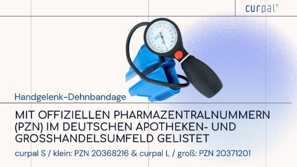 curpal® mit offiziellen PZN-Nummern im Apothekenumfeld gelistet