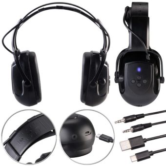 AGT Akku-Gehörschutzkopfhörer mit Bluetooth 5.1 und AUX-Eingang, SNR 30 dB