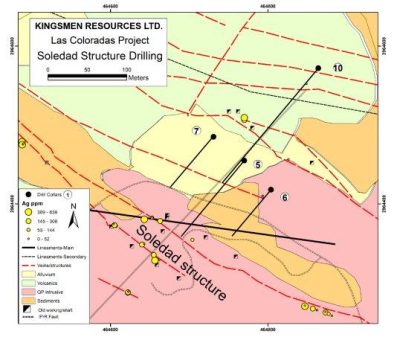Bohrungen bestätigen Kontinuität der Mineralisierung 70 Meter im Einfallen und durchteufen auf 15,7 m 74 g/t AgÄq, einschl. 704 g/t AgÄq auf 0,35 m und 1.379 g/t AgÄq auf 0,6 m