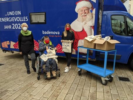 Weihnachtstruck von badenova überraschte auch 2020 wieder viele Menschen