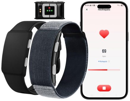newgen medicals Smarter Fitness-Tracker, App, 24/7-Erfassung, EKG-Überwachung, 180 mAh