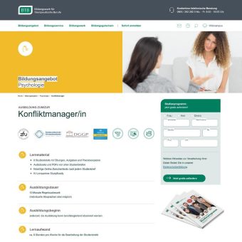 Mit dem neuen BTB-Fernlehrgang „Konfliktmanager/in“ Konflikte erkennen, verstehen und konstruktiv lösen