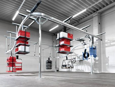 Materialfluss vom Boden bis zur Decke: TORWEGGE zeigt auf LogiMAT integrierte Intralogistiklösungen