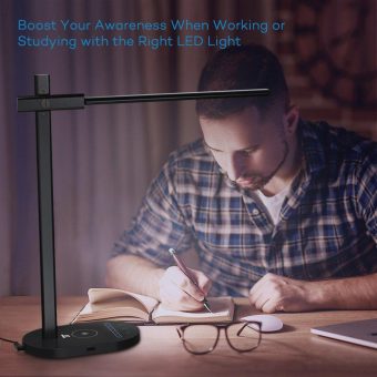 Neu bei TaoTronics: Innovative LED Schreibtischlampe mit integrierter Wireless Ladestation