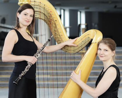 Oboe und Harfe bei der nächsten KlassikLounge im Grillo-Theater