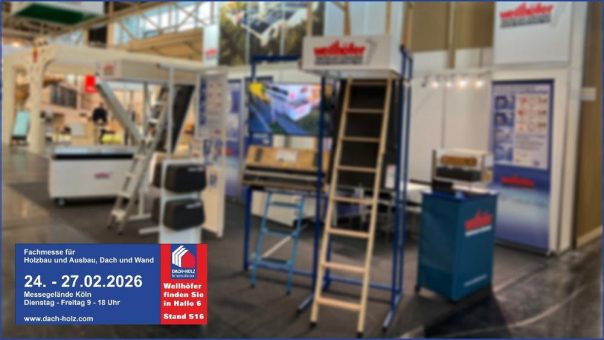 Wellhöfer auf der Messe Dach + Holz vom 24.-27. Februar 2026 in Köln