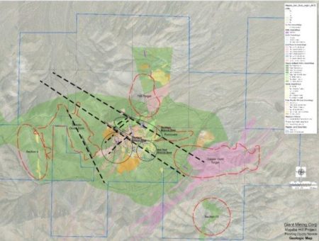 Giant Mining plant mehrphasiges Bohrprogramm mit bis zu 10.000 Fuß auf dem Kupfer-Silber-Projekt Majuba Hill in Nevada