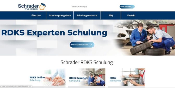 Schrader stellt erneuerte RDKS-Bildungsplattform vor