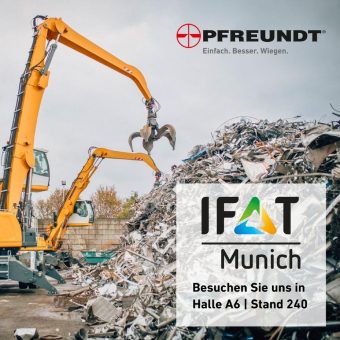 Präzise Wiegedaten und digitale Prozesse: PFREUNDT präsentiert Neuheiten für die Branche auf der IFAT 2026
