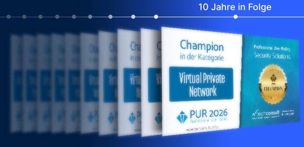 LANCOM Systems zum zehnten Mal VPN-Champion