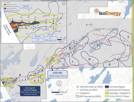 IsoEnergy beginnt mit dem Winterbohrprogramm 2026 auf dem Larocque East-Projekt im Athabasca-Becken