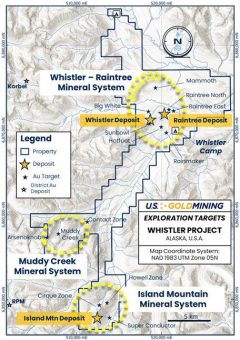 U.S. GoldMining identifiziert neue Au-Cu-Porphyr-Ziele aus dem Explorationsprogramm 2025 auf dem Whistler Gold-Kupfer-Projekt in Alaska