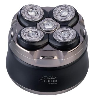 Sichler Men’s Care Glatzen- und Kopfrasierer für Herren, wasserfest, Akku, 2 Scher-Stufen