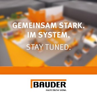 Bauder mit neuem Standkonzept auf der DACH+HOLZ International 2026