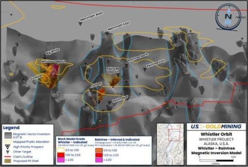 U.S. GoldMining hebt nördliche Explorationsziele auf dem  Whistler Gold-Kupfer-Projekt, Alaska, hervor