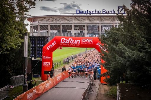 B2Run Frankfurt 2026: Firmenlauf mit Stadionfinale – Zieleinlauf in den Deutsche Bank Park