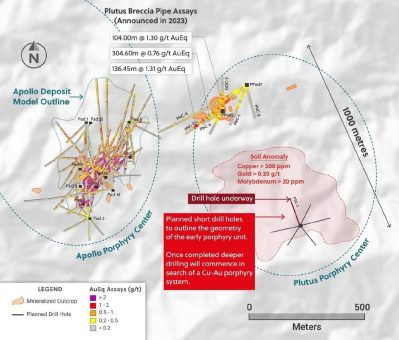 Collective Mining beginnt mit Bohrungen auf dem Zielgebiet Plutus auf der Suche nach einem kupfer- und goldreichen Porphyrsystem