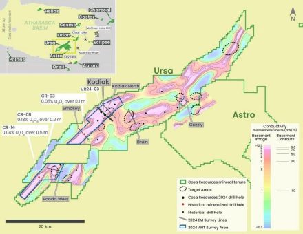 Cosa Resources meldet den Abschluss geophysikalischer Untersuchungen bei mehreren Uranprojekten im Osten Athabascas