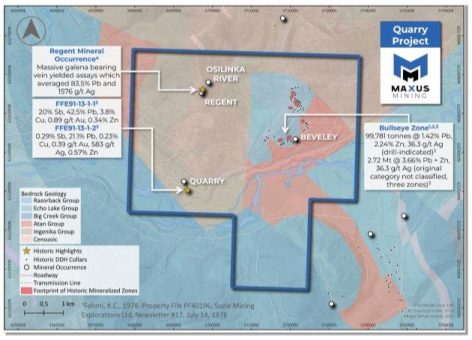 Maxus Mining erschließt Wertpotenzial des silberreichen Projekts Quarry mit dem Abschluss der Zusammenstellung der historischen Bohrdaten und der Analyse der historischen Schätzung
