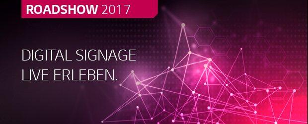 Digital Signage Roadshow 2017: Power-Trio setzt auf einzigartige Synergien