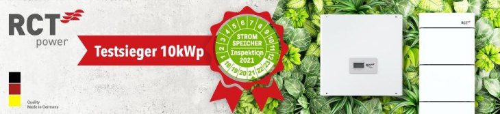 RCT Stromspeicher 1. Platz Speicherinspektion 2021