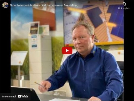 Ausstellung Solarmodule Beratung