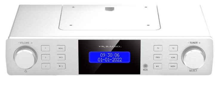 VR-Radio Unterbau-Küchenradio DOR-130, DAB+/UKW, RDS, Wecker, Timer, LCD-Display, AUX