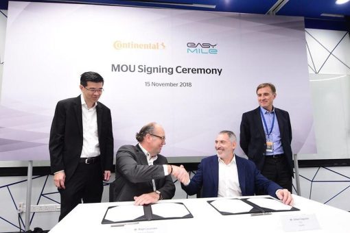 Continental und EasyMile setzen neues F&E-Team für autonomes Fahren in Singapur ein
