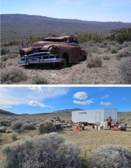 Geophysikalische DCIP-Untersuchung auf dem Porphyr-Kupfer-Gold-Projekt Bonita von VR in Nevada im Gange