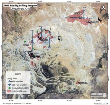 Update des Bohrprogramms von Norsemont bei Choquelimpie