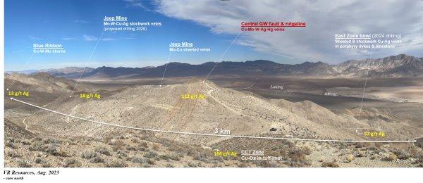 VR reicht Antrag auf Bohrgenehmigung für sein neues Molybdän-Wolfram-Kupfer-Silber-Porphyr-Projekt New Boston in Nevada ein