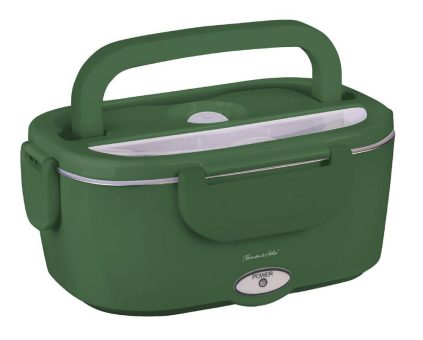 Rosenstein & Söhne Elektrische Lunchbox für warmes Essen, 1,5 l, 80 Watt, 230/24/12 Volt