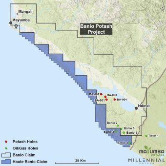 Millennial Potash erweitert Landposition um 20 % mit neuer Explorationsgenehmigung für sein Banio-Kaliprojekt