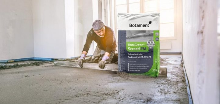 Schnell belegbarer Schnellestrich mit reduziertem CO₂-Fußabdruck von Botament