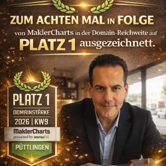 Wild Immobilien&Finanzierung erneut auf Platz 1 – bereits achtmal in Folge ausgezeichnet