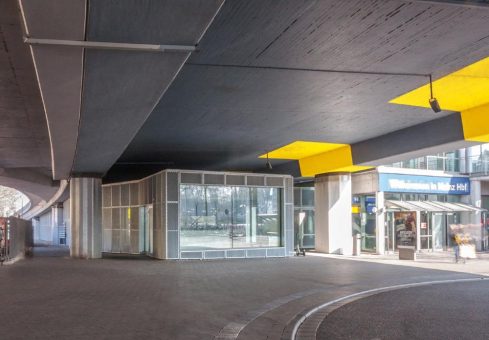 Fahrradparken unter der Brücke – Feuerverzinktes Fahrradparkhaus am Mainzer Hauptbahnhof